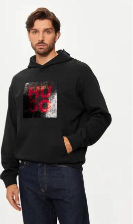 Hugo Sweatshirt Deseqino 50521506 Schwarz Relaxed Fit