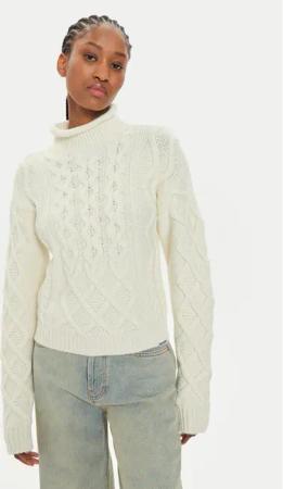 Hugo Rollkragenpullover Savenia 50527692 Écru Regular Fit