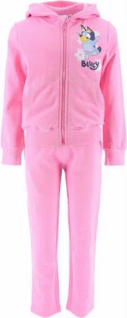 Bluey Freizeitanzug (2-tlg), Mädchen Outfit Kapuzenjacke & Hose Größe 98-116 cm