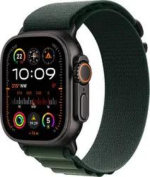 Apple Watch Ultra 2 49 mm (GPS + Cellular) Alpine Loop Large dunkelgrün, schwarz