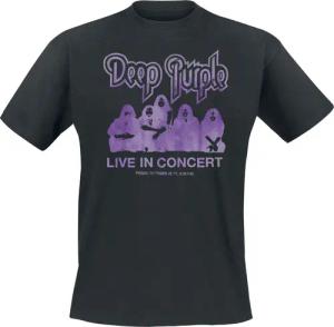 Deep Purple T-Shirt - Live In Concert - S bis XXL - für Männer - Größe XXL - schwarz - Lizenziertes Merchandise!
