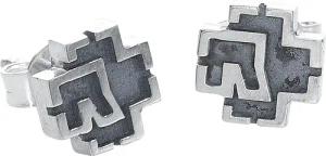 Rammstein Ohrstecker-Set - Rammstein Logo - für Damen - silberfarben - Lizenziertes Merchandise!