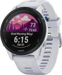 GARMIN Forerunner 255 Music Smartwatch steinweiß, schwarz