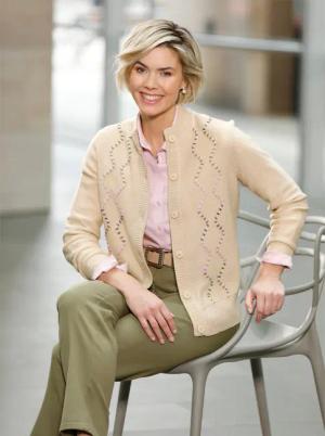 Feinstrickjacke
