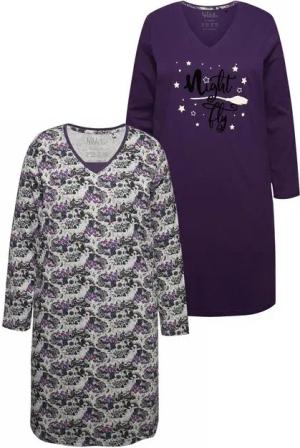 Ulla Popken Bigshirt Bigshirts 2er-Pack V-Ausschnitt