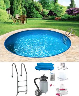 my POOL BWT Rundpool "mit automatischem Akku-Bodensauger BC100+", (Komplett-Set, 8 tlg.), Tiefe 1,20 m, in zwei verschiedenen Größen erhältlich
