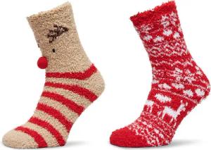 Pieces 2er-Set hohe Damensocken 17143278 Bunt