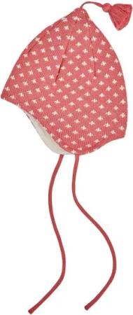 Finkid Strickmütze Tipsa Mütze Finkid Beet Red/Offwhite Zipfelmütze Wintermütze