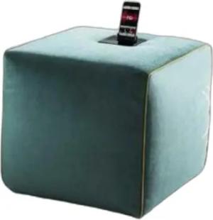 Xlmoebel Polsterhocker Zeitgenössischer Türkisfußhocker Handy-Ladeplatz Polstersitzhocker (1 St., Hocker), Hergestellt in Europa