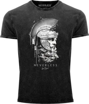 Neverless Print-Shirt Neverless® Herren T-Shirt Vintage Shirt Printshirt Sparta Spartaner mit Print
