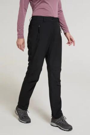 Arctic II Fleecegefütterte Damenhose mit Stretch - Schwarz
