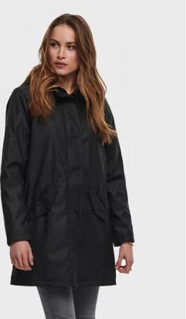 ONLY Regenjacke Sally 15206116 Schwarz Regular Fit