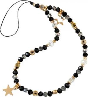 BUNGSA Armband Handy-Kette Lanyard Perlen und Sterne Nylonband Damen (1 Armband, 1-tlg), Handyschmuck