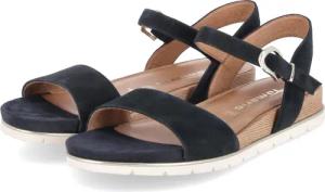 Tamaris Sandalen für Damen - Gr. 38 - blau - Rauleder