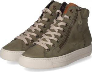 Paul Green Sneaker High für Damen - Gr. 41,5 - grün - Rauleder