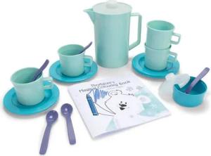 dantoy Spielgeschirr THORBJORN Kinder-Spielzeug Kaffeeset, (Kaffee- und Teeservice, 17-tlg., Teekanne Deckel Becher Teelöffel Teller Zuckerdose), Leicht zu reinigen: spülmaschinenfest