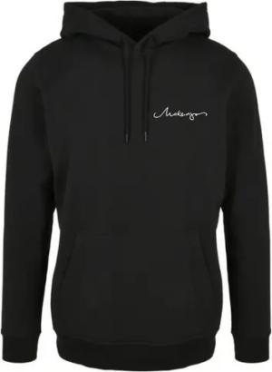 Makenjo Kapuzenpullover Hoodie mit Kapuze Schwarz Print Pullover Pulli