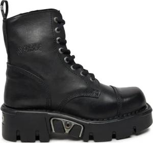 NEW ROCK Schnürstiefel M-NEWMILI083-S19 Schwarz