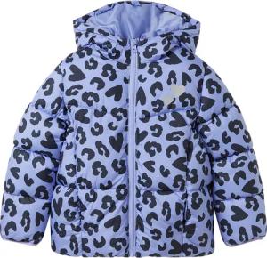 TOM TAILOR Mädchen Pufferjacke mit Allover Print, blau, Animalprint, Gr. 92/98