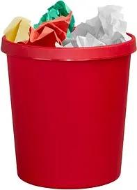 helit Papierkorb 18,0 l rot