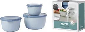 MEPAL Frischhaltedosen-Set Cirqula blau 0,5/1,0/2,0 l, 1 Set