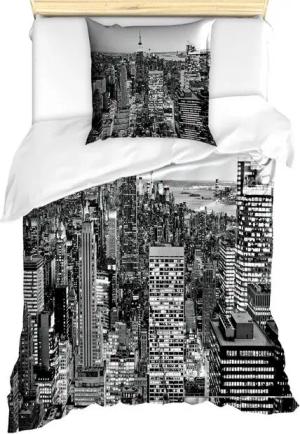 Abakuhaus Bettwäsche Milbensicher Allergiker geeignet mit Kissenbezug, Microfaser, New York New York Manhattan