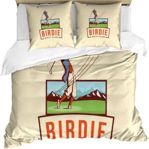 Abakuhaus Bettwäsche Milbensicher Allergiker geeignet mit Kissenbezügen, Microfaser, Golf Birdie Golf Club Werbung