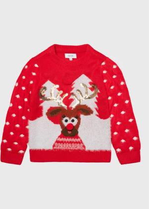 Vero Moda Girl Pullover Rudy 10272446 Rot Regular Fit
