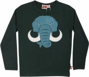 Danefae Longsleeve Dyr Langarmshirt Black Green Mammut