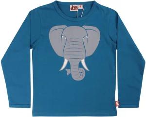 Danefae Longsleeve Dyr Langarmshirt Dusty Blue Elefant