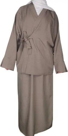 Aymasal Maxikleid 2 tlg. Wickelhemd & Rock Set LEEN Abaya Alltagskleid daily Outfit