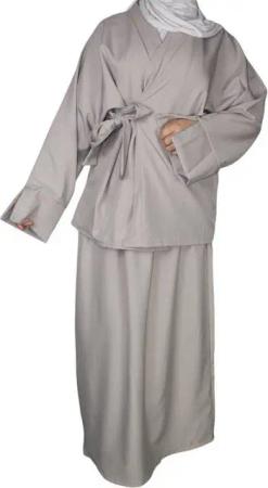 Aymasal Maxikleid 2 tlg. Wickelhemd & Rock Set LEEN Abaya Alltagskleid daily Outfit