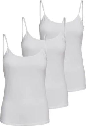 ONLY Tanktop Life Singlet (3-tlg) Figur betont, elastische Baumwollqualität