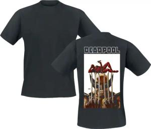 Deadpool - Marvel T-Shirt - Deadpool & Wolverine - Striking Pose - S bis XXL - für Männer - Größe S - schwarz - Lizenzierter Fanartikel