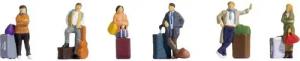 NOCH Modelleisenbahn-Figur H0 Reisende