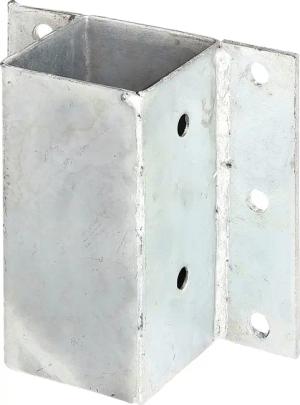 Alberts Pfostenträger "für L- und U- Steine", (Set, 2 St.), feuerverzinkt, 71 x 71 mm