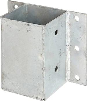Alberts Pfostenträger "für L- und U- Steine", (Set, 2 St.), feuerverzinkt, 91 x 91 mm