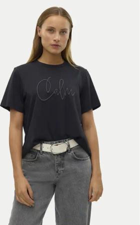 Vero Moda T-Shirt Fea 10321312 Schwarz Loose Fit