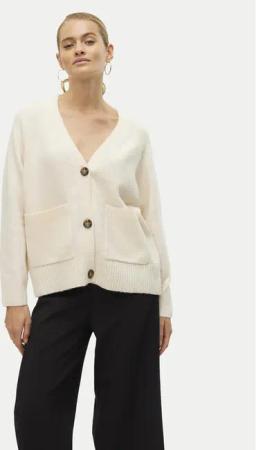 Vero Moda Strickjacke Boom 10320457 Beige Loose Fit