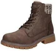 Tom Tailor Schnür Boots Damen beige