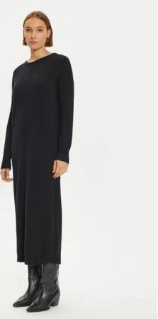 Liu Jo Strickkleid WF4533 MS009 Schwarz Regular Fit