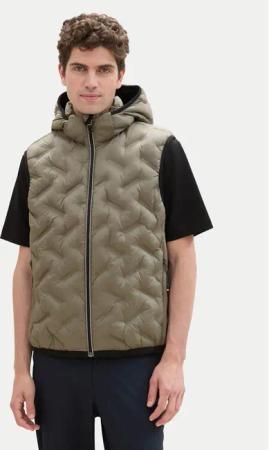 Tom Tailor Weste 1041313 Grün Regular Fit