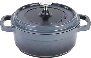 Contacto Kochtopf AluChef®, Contacto AluChef® Kochtopf Cocotte Ø 20 cm grau aus Aluminiumguss
