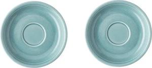 Thomas Porzellan Becher Thomas Trend Colour Ice Blue Kaffeeuntertasse Ø 14 cm 2er Set, Porzellan