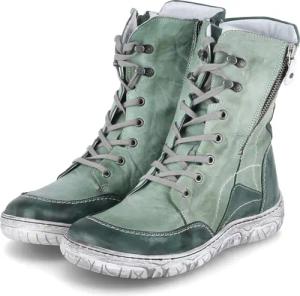 Krisbut Winterboots für Damen - Gr. 41 - grün - Glattleder