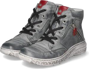 Krisbut Schnürstiefeletten für Damen - Gr. 36 - blau - Glattleder