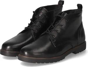Tamaris Schnürstiefel für Damen - Gr. 37 - schwarz - Glattleder
