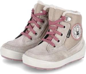 Superfit Winterstiefeletten GROOVY für Mädchen im SALE - Gr. 28 - beige - Leder & Textil