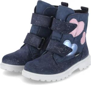 Superfit Stiefeletten SPIRIT für Mädchen - Gr. 30 - blau - Leder & Textil