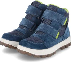 Superfit Winterstiefeletten TEDD für Jungen - Gr. 28 - blau - Leder & Textil